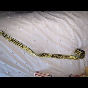 Faux Off-White Industrial Belt